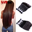 Brazilian Hair Straight 7A Grade 100 Unprocessed Virgin Human Hair 4 Bundles Weave Natural Color