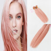 Straight Virgin Hair Extension Pink Color 3PcsLot 10"-28"100 Brazilian Human Hair Weaves Bundle In Hair Extensions