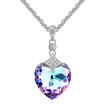 Fashion High Quality Austrian Crystal Heart Pendant Necklace For Women Gift Bride Wedding Jewelry 25228