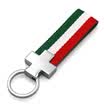 Di Galen canvas fashion personality car keychain three-color belt 180 ° rotating buckle key chain rope blue red