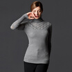 Recife Marc Rebecca simple wild high collar collar sweater shirt shirt female 55007D gray S