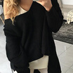 Women Casual Long Sleeve Loose Tops Knitted Sweater Cardigan Coat Outwear US