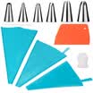 Baking good decorating mouth flower bag baking tools cake butter cookie food-grade silicone decorating bag decorating mouth scraper set