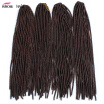 Dark Brown Synthetic Braiding Hair 100 Handmade Synthetic Dreadlocks 20inch Double Ended Hair Extensions