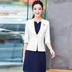 Markentsee 2017 new women fall professional suit simple fashion dignified air dress dress OL commuter zx1782843 black XXXL