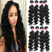 Fine Plus Brazilian Virgin Hair Loose Wave 4 Bundles 100 Unprocessed Virgin Human Hair Weave Silky Hair Extension Natural color