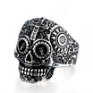 Mens Gothic Carving Ring Man Stainless Steel High Quality Detail Biker Skull Jewelry For Boy The Lord Of Ring