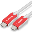 Akihabara CHOSEAL Android phone cable charger cable USB anti-winding metal hose line gold 025 meters DH605A