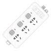 Tsinghua Tongfang TF533 full-length 18 m three-socket with child protection door sub-control switch converter socket platoon plug-in board
