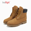 INTERIGHT Men Waterproof Premium Leather Casual Boots
