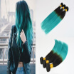 Ombre Human Hair Extensions Of Tape Ombre Color 3PcsLot Straight Hair Skin Weft Remy Hair