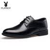 Playboy Mens Classic Mens Lace-up Business Leather Shoes 5DW009049D01