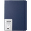 Cozy 114 B5 leather checkered notebookdiaryNotepad Compera time&space account book C8041 blue