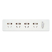 3M Power Converter Socket Board Insertion Four-hole Terminal Block Patch Panel Single Switch White Cable Length 3 meters