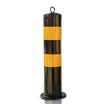 Tengchi CT reflective warning column red&white road column steel pipe warning column isolation pile road pile iron column anti-collision column 50cm thick yellow black warning column