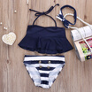 Kids Baby Girls Bikini Suit Navy Swimsuit Swimwear Bathing Swimming Clothes