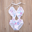 Baby Girls bikini Floral Split Tankini Swimsuit Bathing Suit Swimming Clothes UK