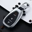 Digaron 17 Chevrolet Explorer Special Metal Key Shell Cruze Mai Rui Bao XL Kemaluo Cool Car Key Case Leather Keychain Platinum Grey