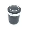 enjoy free YH37 LED car ashtray anti-flame retardant car ashtray colorful neon universal ashtray black heightening