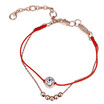 Red Rope Chain Bracelets For Women Rose Gold Color Bead Charm Jewelry Bracelets Vintage Fashion Accessories 26321