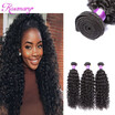 Peruvian Curly Wave Virgin Hair 3 Bundles Unprocessed Human Hair Weave Extensions Natural Color