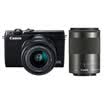 Canon EOS M100 Micro Single Head Double Headset Black EF-M 15-45mm & EF-M 55-200mm