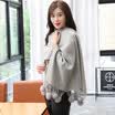 STORY Of SHANGHAI Ladies Woolen Scarves Warm autumn&winter warm solid shawl dark red