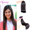 Grade 8A Brazilian Straight Human Hair 3 Bundles Human Hair Weave Bundles 8-26inch Natural ColorFree Shipping
