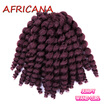 8 inch 80g Jumpy Wand Curl Jamaican Bounce Crochet Hair 22 Roots African Synthetic Braiding Hair Low Temperature Fiber