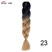 Silky Strands 24 100g Ombre Synthetic Braiding Hair Extensions For Crochet Braids Kanekalon Jumbo Braids Two Tone Ombre Color 1p