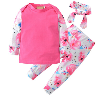 Pretty Floral Printing Casual Newborn Baby Girl Clothes Autumn Long Sleeve TopTrousersHeadband 3Pcs Baby Girl Outfit Set
Pretty Floral Printing Casual Newborn Baby Girl Clothes Autumn Long Sleeve TopTrousersHeadband 3Pcs Baby Girl Outfit Set