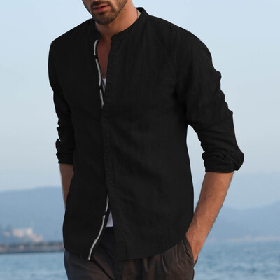 Toponeto Mens Baggy Linen Blend Patchwork Solid Color Long Sleeve Stand Collar Shirts
Toponeto Mens Baggy Linen Blend Patchwork Solid Color Long Sleeve Stand Collar Shirts