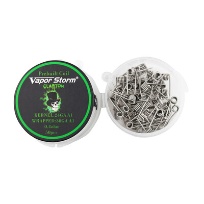 50 Pieces Vapor Storm A1 Heating Wire Coil RDA Coil Alien Clapton Coils Prebuilt Wrap Wires Alien Mix Twisted
50 Pieces Vapor Storm A1 Heating Wire Coil RDA Coil Alien Clapton Coils Prebuilt Wrap Wires Alien Mix Twisted