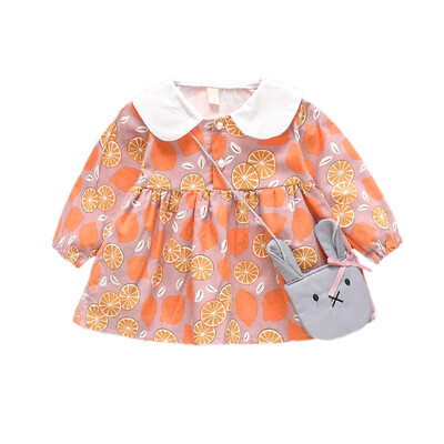 Autumn Casual Baby Girls Long Sleeve Floral Print Dress Kids Sundress With Cute Rabbit Bags
Autumn Casual Baby Girls Long Sleeve Floral Print Dress Kids Sundress With Cute Rabbit Bags