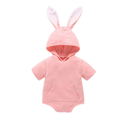 Infant Baby Short Sleeve Cartoon Hooded Rompers Rabbit Ear Kids Girls Boys Jumpsuit Newborn Clothes Rompers 0-18M
Infant Baby Short Sleeve Cartoon Hooded Rompers Rabbit Ear Kids Girls Boys Jumpsuit Newborn Clothes Rompers 0-18M