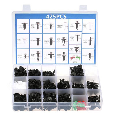 425Pcs Rivet Nut Plastic Clips Car Push Pin Rivet Fasteners Trim Panel Body Moulding Clip Universal Interior Assortments
425Pcs Rivet Nut Plastic Clips Car Push Pin Rivet Fasteners Trim Panel Body Moulding Clip Universal Interior Assortments