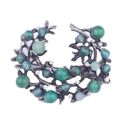 New Style Stone Bouquet Plant Leaf Brooches Vintage Women Brooch With Wedding Scarf Pins Up Fashion Jewelry
New Style Stone Bouquet Plant Leaf Brooches Vintage Women Brooch With Wedding Scarf Pins Up Fashion Jewelry