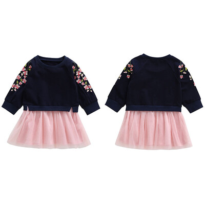 Girls Embroidered Sweatshirt Mesh Dress Girls Dresses 2018 New Autumn Childrens Clothing Baby Girls Outfits 1-5Y
Girls Embroidered Sweatshirt Mesh Dress Girls Dresses 2018 New Autumn Childrens Clothing Baby Girls Outfits 1-5Y