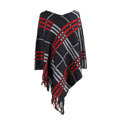 Shawl Cloak Sweater Female Personality Fashion Diagonal Stripe Set Head Sexy V-Neck Comfortable Simple And Simple Temperament
Shawl Cloak Sweater Female Personality Fashion Diagonal Stripe Set Head Sexy V-Neck Comfortable Simple And Simple Temperament