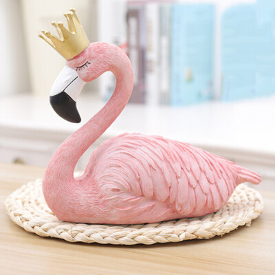 Pink Crown Flamingo Figure Ornament King Queen Home Decor Wedding Gift Marriage atmosphere
Pink Crown Flamingo Figure Ornament King Queen Home Decor Wedding Gift Marriage atmosphere