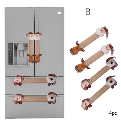 Tailored 4pcs Christmas Refrigerator Door Handle Cover Kitchen Appliances Glove Protector
Tailored 4pcs Christmas Refrigerator Door Handle Cover Kitchen Appliances Glove Protector