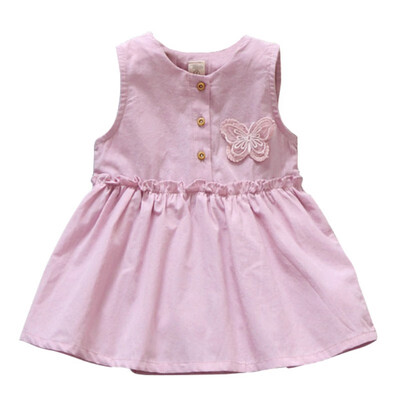 Baby Girl Clothes Summer Sleeveless Butterfly Dress For Girl Newborn Baby Dress Cotton Cute Pink Girl Dress
Baby Girl Clothes Summer Sleeveless Butterfly Dress For Girl Newborn Baby Dress Cotton Cute Pink Girl Dress