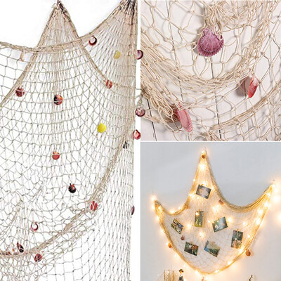 Toponeto Nautical Decorative Fishing Net Sea Theme Fish Net Decor for Wall Decoration
Toponeto Nautical Decorative Fishing Net Sea Theme Fish Net Decor for Wall Decoration
