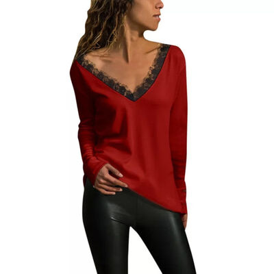 Fashion Women Sexy Backless T-Shirt Autumn Stylish Deep V-collar Long Sleeve Tops Casual Open Back Loose Cotton Tops Female 2XL
Fashion Women Sexy Backless T-Shirt Autumn Stylish Deep V-collar Long Sleeve Tops Casual Open Back Loose Cotton Tops Female 2XL