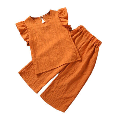 Summer Baby Girls Clothes Flare Sleeve T-shirt TopsCropped Trousers Suits Costume Set Fashion Girls Clothing Suit
Summer Baby Girls Clothes Flare Sleeve T-shirt TopsCropped Trousers Suits Costume Set Fashion Girls Clothing Suit