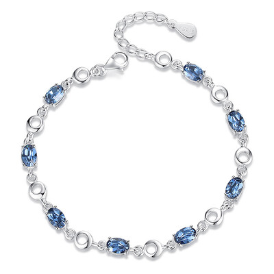 Top Quality S925 Sterling Bracelets For Women Accessories Charm Zircon Blue Oval Bracelets Female Jewelry
Top Quality S925 Sterling Bracelets For Women Accessories Charm Zircon Blue Oval Bracelets Female Jewelry
