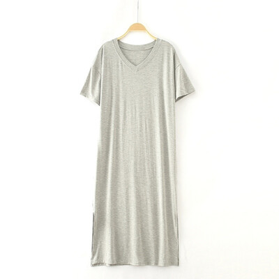 Women Nightdress Large Size Short Sleeve Long Night Dress Women Loose Modal Nightdress Ladies Pajamas
Women Nightdress Large Size Short Sleeve Long Night Dress Women Loose Modal Nightdress Ladies Pajamas