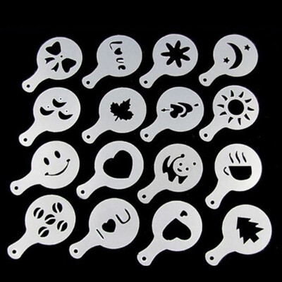 16PCSLOT New Fancy Thick Plastic Coffee Printing Model Minimalist Design Thick Coffee Filter Foam Spray Template
16PCSLOT New Fancy Thick Plastic Coffee Printing Model Minimalist Design Thick Coffee Filter Foam Spray Template