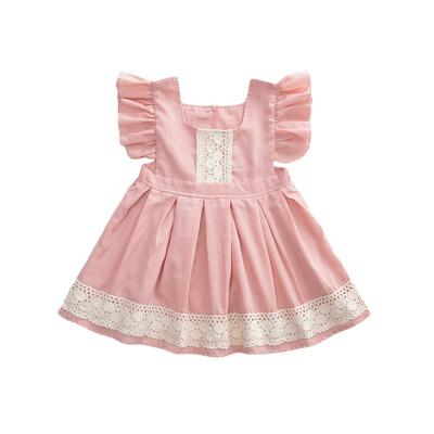Girl Dress Summer Casual Baby Girls Flare Sleeve Solid Print Dress With Lace Kids Princess Pageant Dresses
Girl Dress Summer Casual Baby Girls Flare Sleeve Solid Print Dress With Lace Kids Princess Pageant Dresses