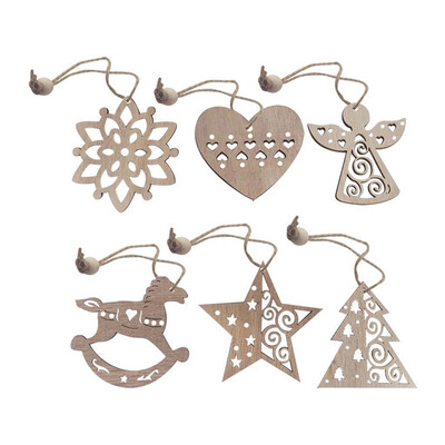 Tailored 6Pcs Christmas Snowflakes Wooden Pendants Xmas Tree Ornaments Home Hanging Decor
Tailored 6Pcs Christmas Snowflakes Wooden Pendants Xmas Tree Ornaments Home Hanging Decor